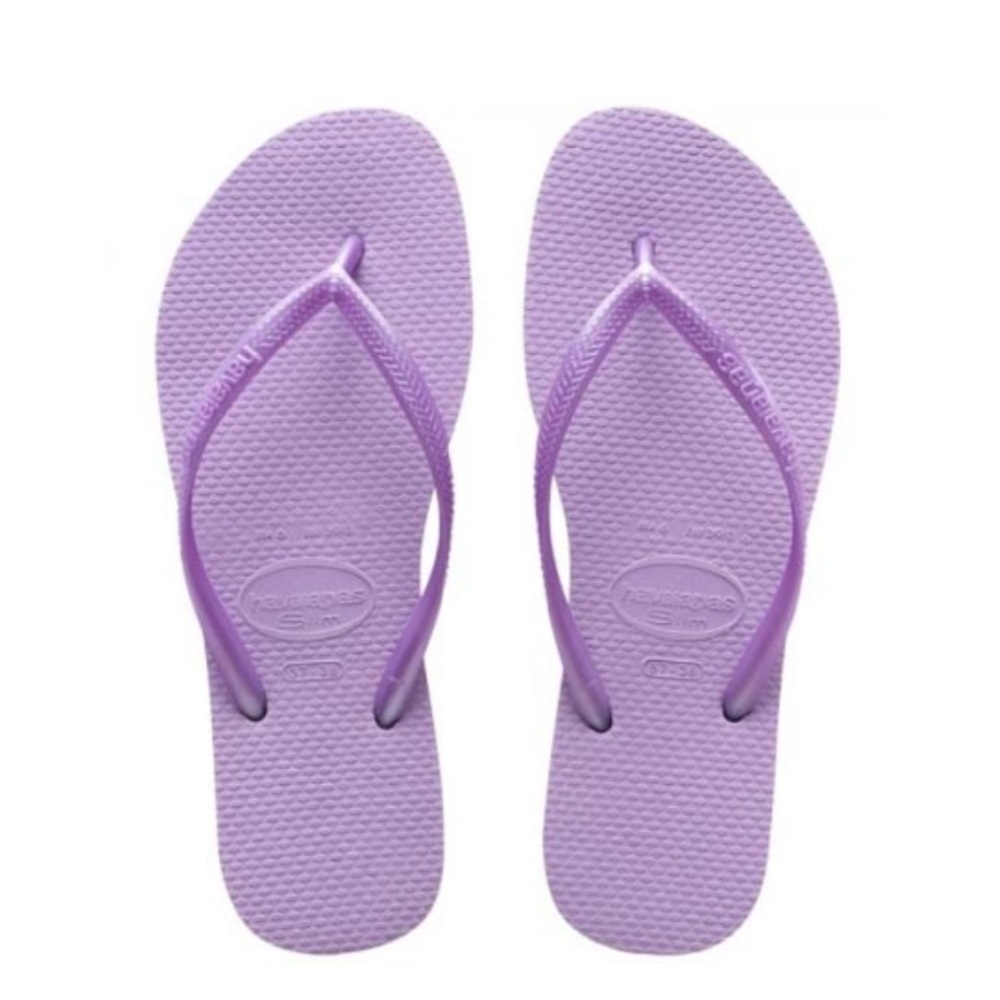 Nwt Havaianas Purple Flip Flops 11/12w